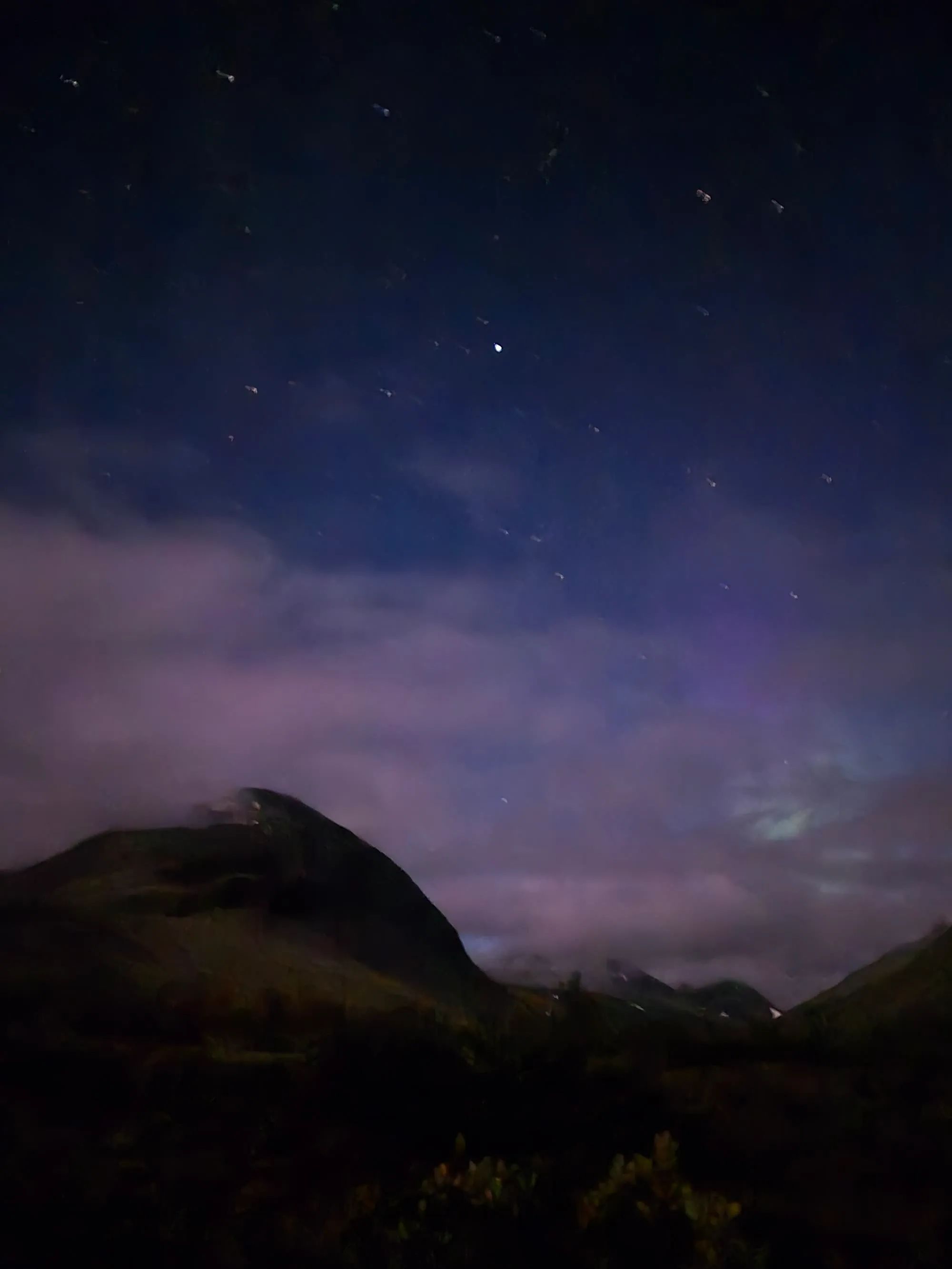 Clear night sky at Sarvesvágge