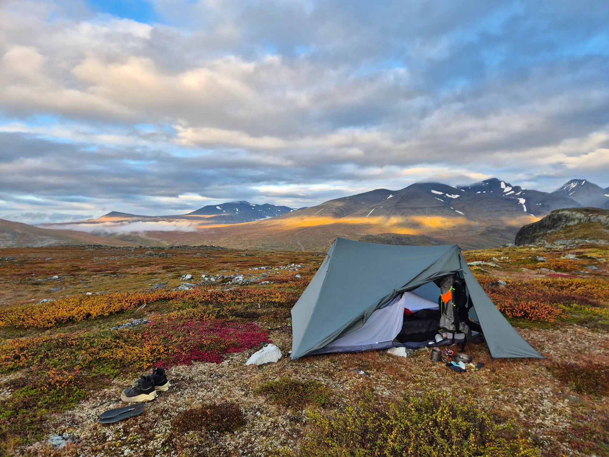Clear morning on the plateau above Rapadalen