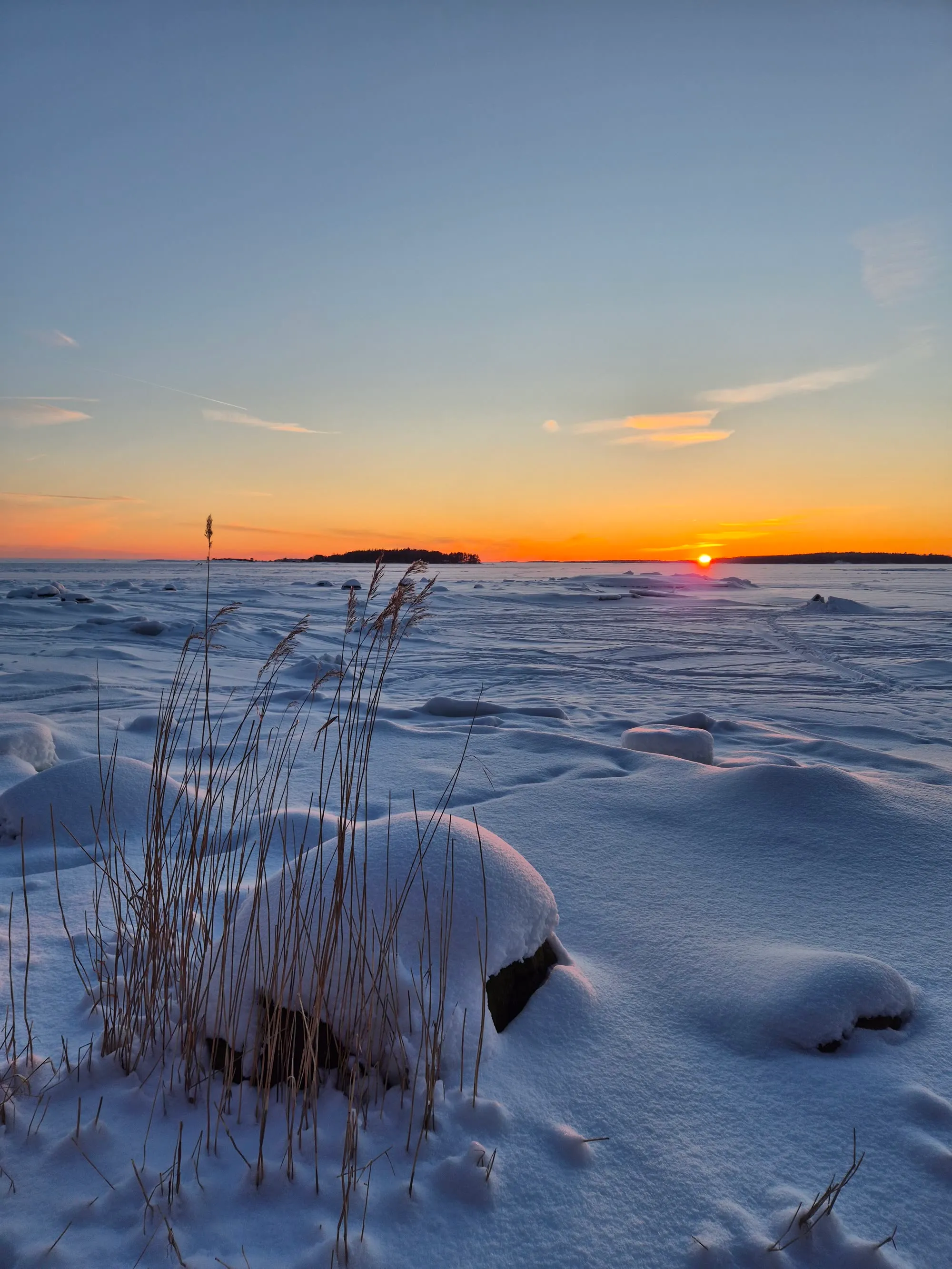 Frozen sea